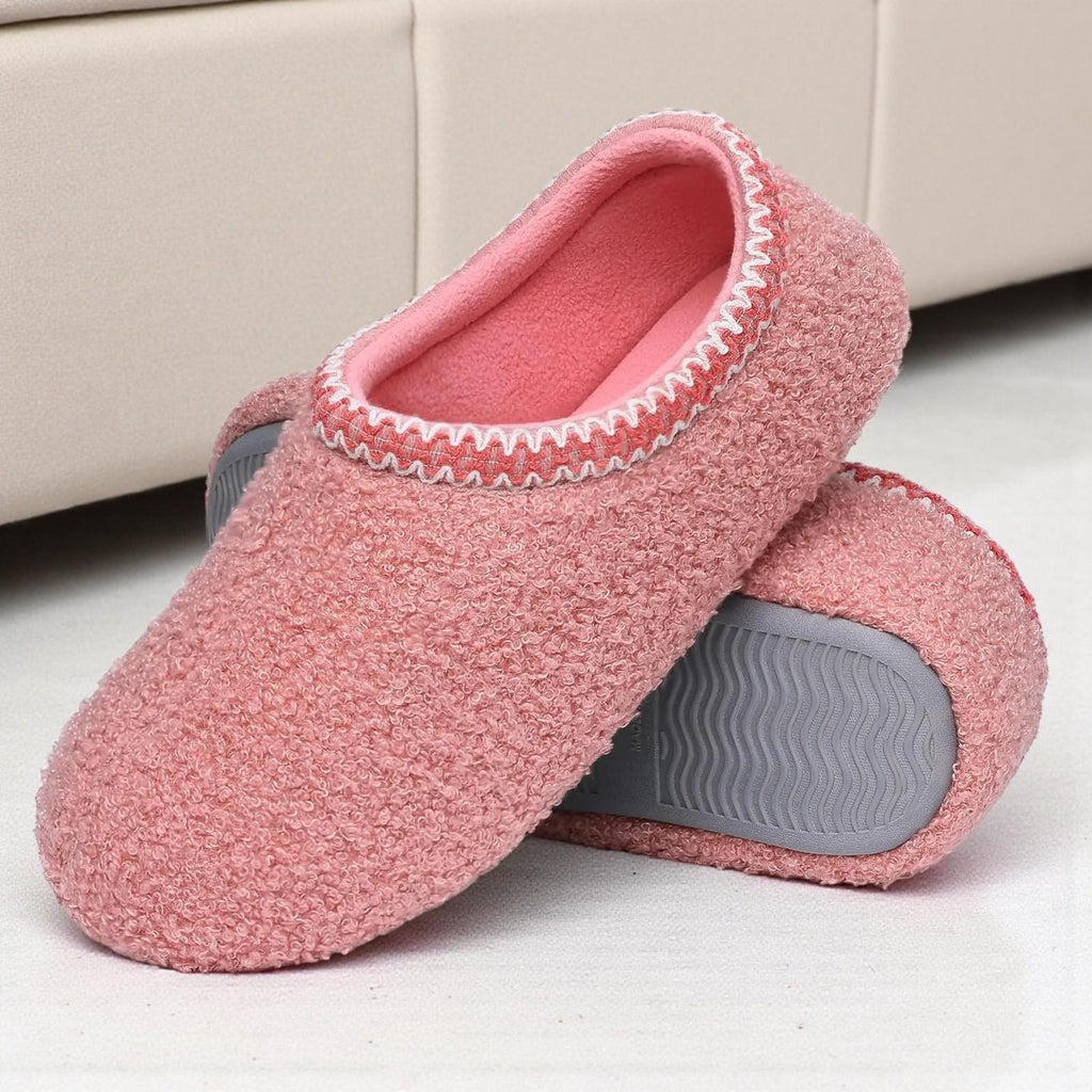 Women’s Soft Plush Foam-Lined Slippers - Lightweight, breathable and easy to slip on