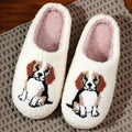 Soft Plush Dog Lover House Slippers - Beagle Indoor Footwear For Women